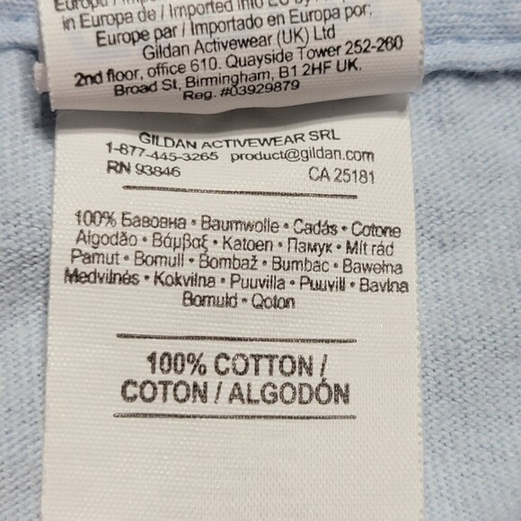 Girlie Girl Originals SS Lt. Blue Tee "TGIF" - Size 2XL - Picture 6 of 7